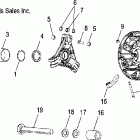 SPORTSMAN 800 EFI - A06MH76AL Drive clutch and mounting