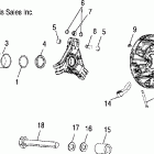 SPORTSMAN 700 - A06MH68AA Drive clutch and mounting