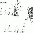 SPORTSMAN 700 EFI - A06MH68AQ Drive clutch and mounting