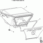 SPORTSMAN 700 EFI - A06MH68AQ Storage box, rear