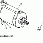 SPORTSMAN 700 - A06MH68AA Стартер