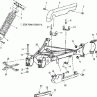 SPORTSMAN 6X6 - A06CL50AA Swing arm weldment, rear