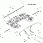 SPORTSMAN 700 EFI - A06MH68AQ Rack mounting, rear