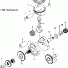 OUTLAW 500 - A07GP50AA/AB Колен.вал и поршни