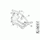 F650GS/M 05-07 (R13) Кронштейн крепления верхнего обтекателя(паук)