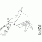 F650GS(K72) 09+ (K72) Боковая обшивка задней панели