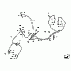 K1200R Sport (K43) Brake line, front, i-abs generation 1