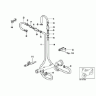 K1200LT 05-09 (89V3) Fuel pipe and mounting parts