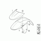 K1200GT 06-08 (K44) Крыло переднее