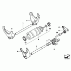 R1200RT 05-09 (K26) 6-ступенчатая трансмиссия / компоненты переключения пере...
