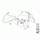 R1200RT 05-09 (K26) Брызговик передний