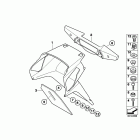 R1200RT 05-09 (K26) License plate bracket  /  saddle lock