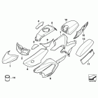 R1200RT 05-09 (K26) Painted parts 753 alpin-weiss / black
