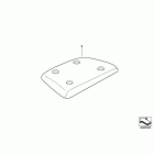 R1200C I 01-03 (59C3) Cover, grip unit, chrome