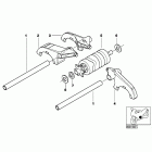 K1200LT 05-09 (89V3) 6-ступенчатая трансмиссия / компоненты переключения пере...