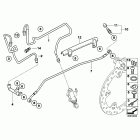 R1200RT 05-09 (K26) Brake line, rear, i-abs generation 2