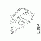 R1200RT 05-09 (K26) Covering tank, center