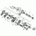 F650GS(K72) 09+ (K72) 6-ступенчатая трансмиссия  / шестерни передач