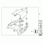 K1200R Sport (K43) Mounting parts, luggage grid