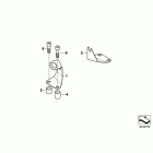 R1200RT 05-09 (K26) Bracket for control panel  /  microphone