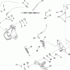 SPORTSMAN 700 - A05MH68AK/AN Master cylinder, rear and foot pedal