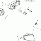 SPORTSMAN 800 EFI - A05MH76AC/AU/AW Taillamps / worklamps / headlights