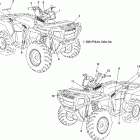 SPORTSMAN 800 EFI - A05MH76AC/AU/AW Наклейки