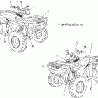 SPORTSMAN 700 EFI - A05MH68AC Наклейки