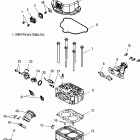 SPORTSMAN MV7 - A05MH68AP Головка цилиндра и блок