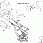 TRAIL BOSS 330 - A05CA32AA Заднее крыло и сиденье