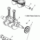 SPORTSMAN MV7 - A05MH68AP Коленвал и поршни