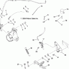 SPORTSMAN 700 EFI - A05MH68AC Master cylinder, rear and foot pedal