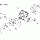 ATP 330 4X4 QUAD - A05JD32EA Задняя ось