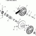 SPORTSMAN 700 EFI - A05MH68AC Привод сцепления