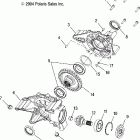 SPORTSMAN MV7 - A05MH68AP Gearcase, rear