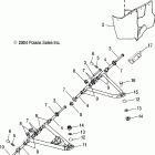 PHOENIX 200 - A05PB20AA Swing arm and footrest