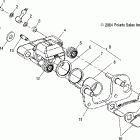 TRAIL BOSS 330 - A05CA32AA Передний тормоз