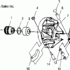 SPORTSMAN 700 EFI - A05MH68AC Муфта сцепления