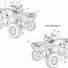 SPORTSMAN 700 EFI - A05MH68AC Наклейки