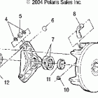 SCRAMBLER 500 4X4 - A05BG50AA Муфта сцепления