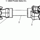 SPORTSMAN 700 - A05MH68AK/AN Задний кардан