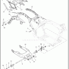 FLTRX 1KHC ROAD GLIDE (2022) FRAME AND FORK, REAR AND TOUR-PAK SUPPORT
