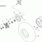 PREDATOR 500 - A05GJ50AA Front hub and front wheel
