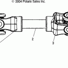 SPORTSMAN 700 EFI - A05MH68AC Задний кардан