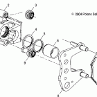 SPORTSMAN 800 EFI - A05MH76AC/AU/AW Brake, front