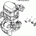 SPORTSMAN 700 EFI - A05MH68AC Manifold and thermostat