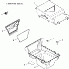 SPORTSMAN 700 EFI - A05MH68AC Rear storage box