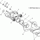 SCRAMBLER 500 4X4 - A05BG50AA Передний тормоз