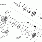 PHOENIX 200 QUADRICYCLE - A05PB20EA Axle, rear wheel