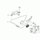 R1150R (R28) Oil cooler cover, primed / mounting parts